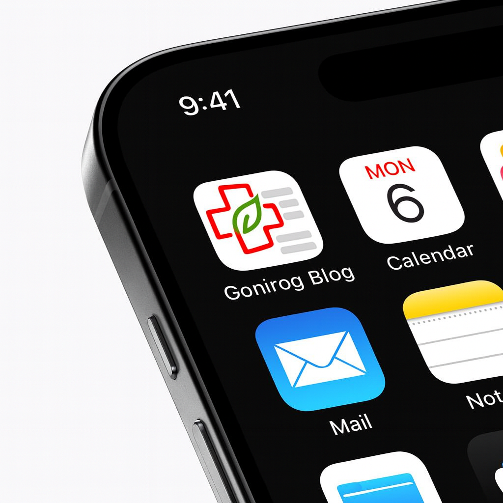 A mockup of an iphones home screen.