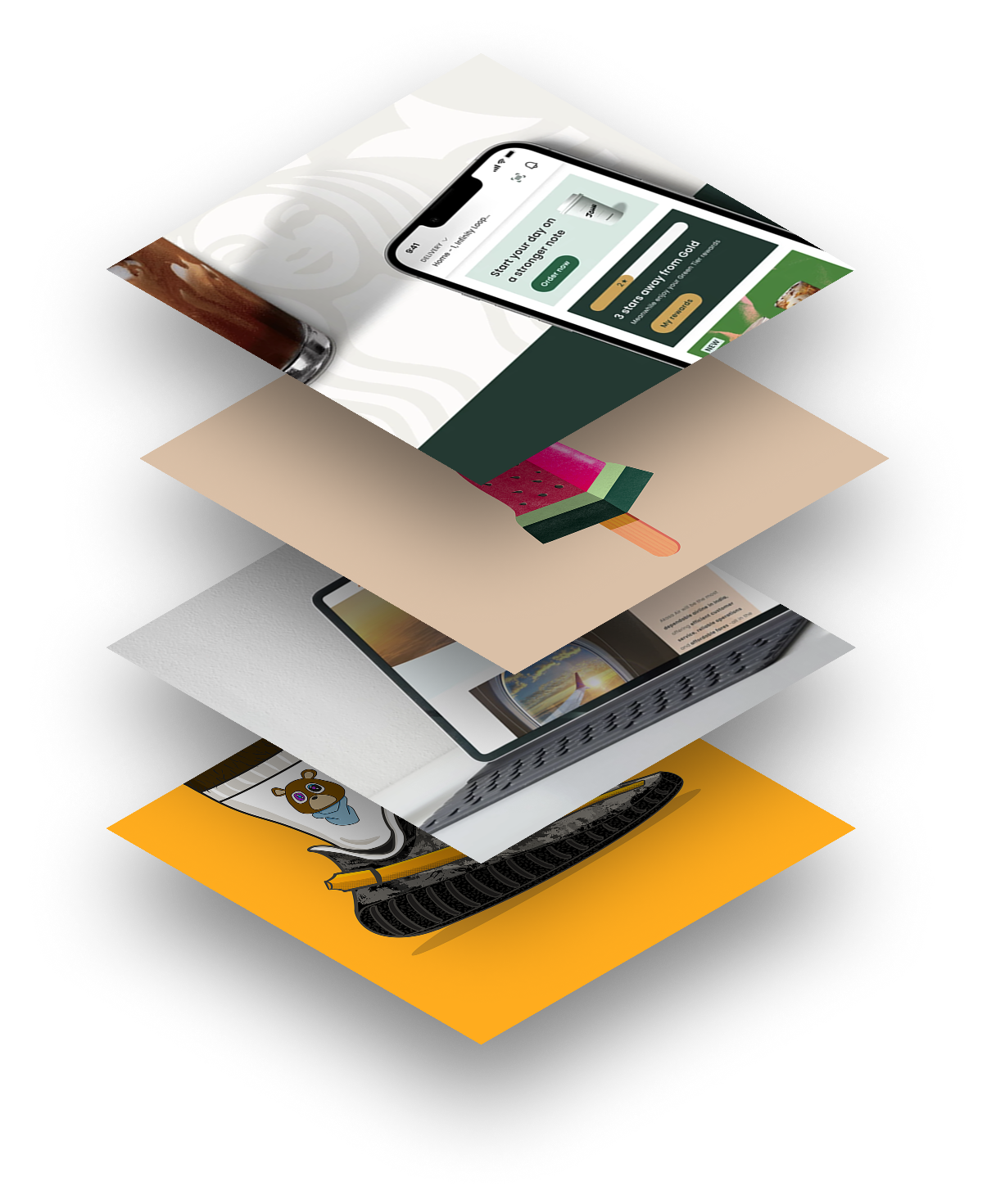 Stack of project covers.