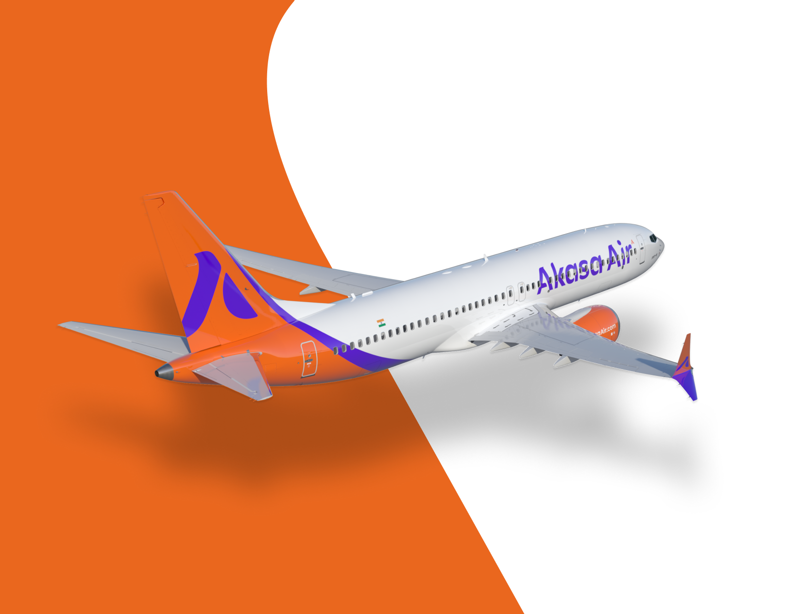 A shot of an airplane