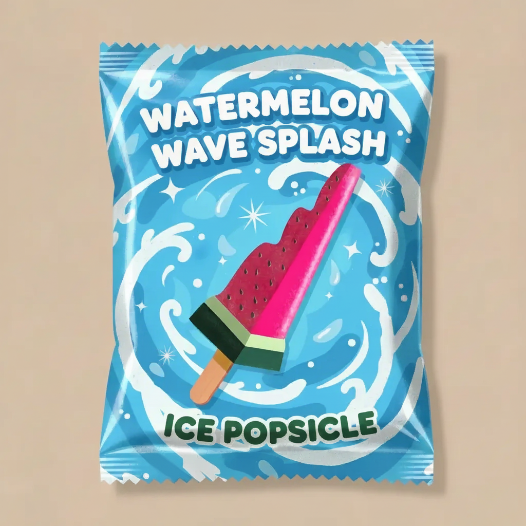 A package design for a popsicle.